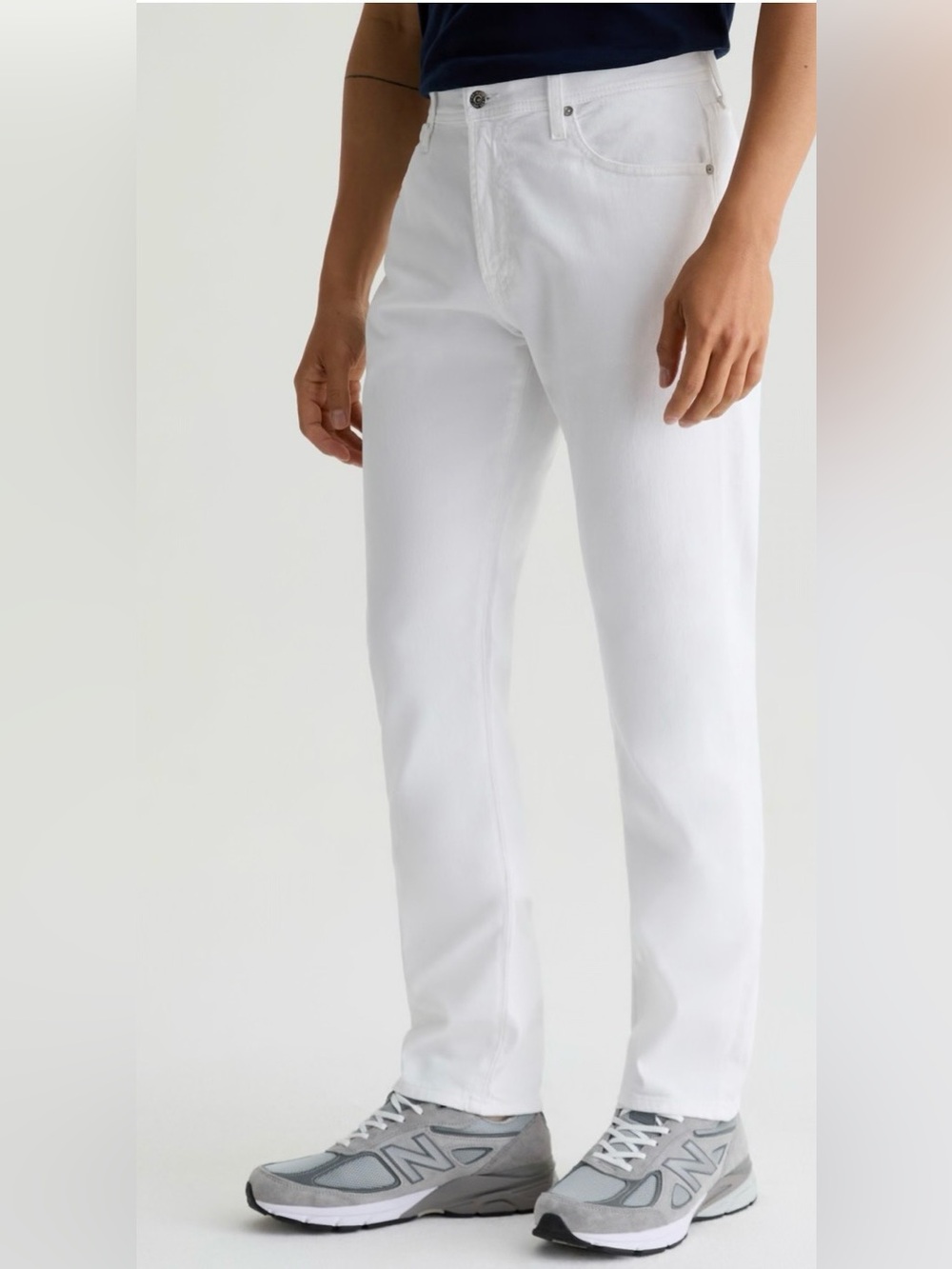 AG Everett slim straight Men's White Straight-Leg Jeans 30 x 32